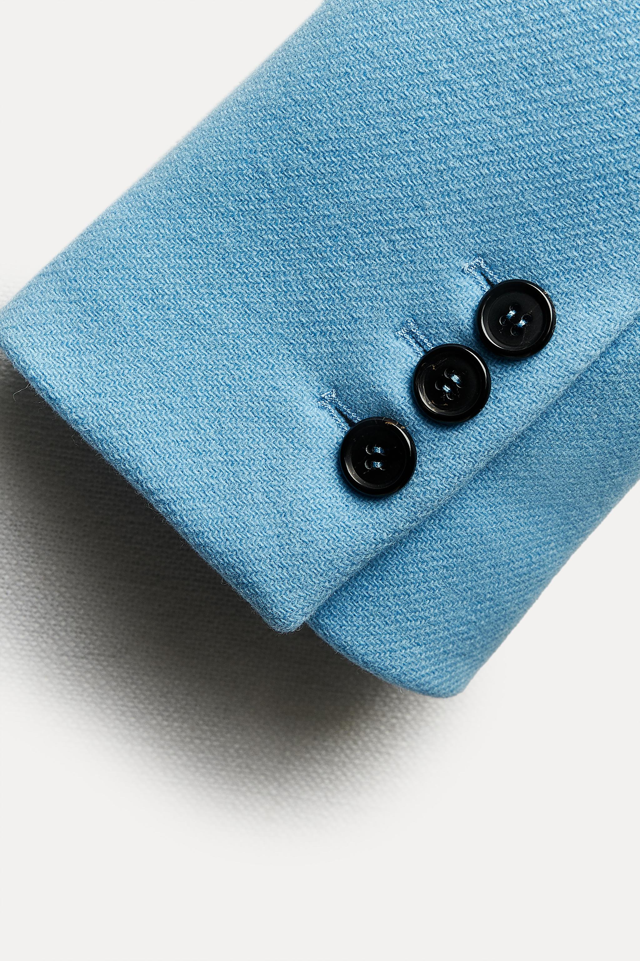 MANTECO WOOL COAT ZW COLLECTION - Sky blue | ZARA United States