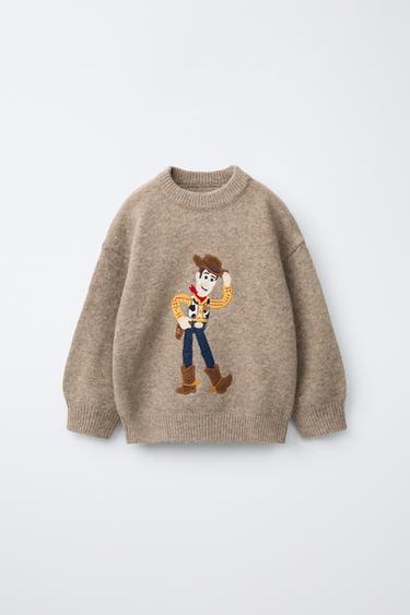 Zaras STICKAD TRÖJA MED BRODERIER TOY STORY © DISNEY PIXAR - Sandfärgad