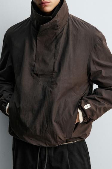 VESTE COUPE-VENT TECHNIQUE ANORAK X SR_A - Chocolat de Zara - Image 4