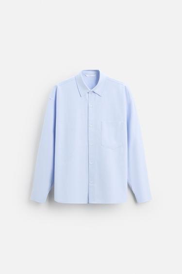 CAMISA OXFORD OVERSIZE FIT - Azul claro de Zara