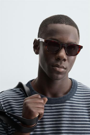 MOLETOM JACQUARD LISTRADO - Índigo da Zara