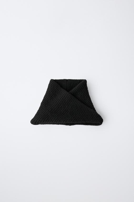 CUELLO PUNTO LISO - Negro de Zara - Imagen 0