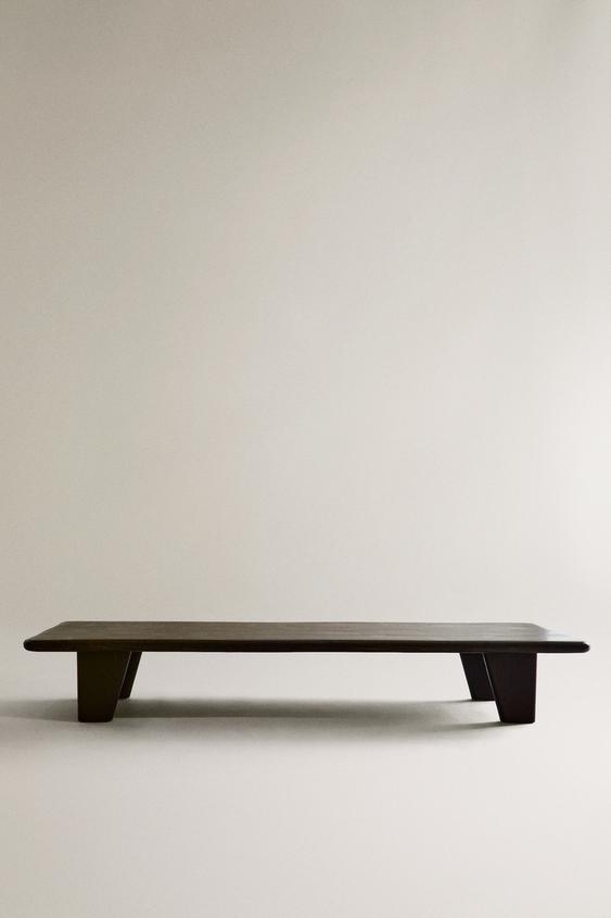 FIR WOOD COFFEE TABLE Black ZARA United Kingdom