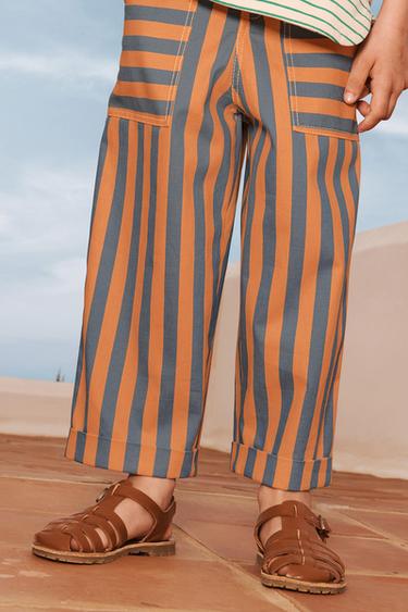 LIMITED EDITION STRIPED TROUSERS - Blue/White by Zara - Image 4