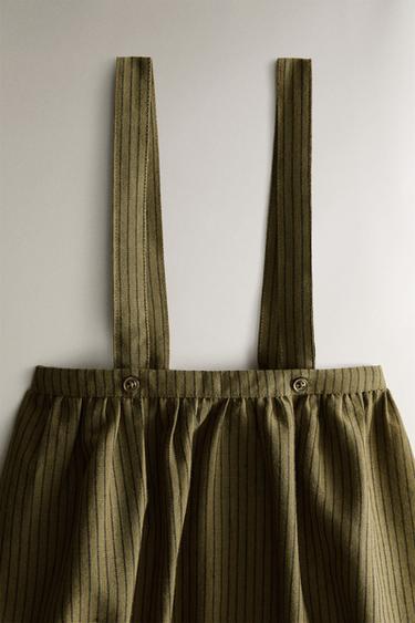 BLOOMER BRETELLES RAYURES - Vert de Zara - Image 1