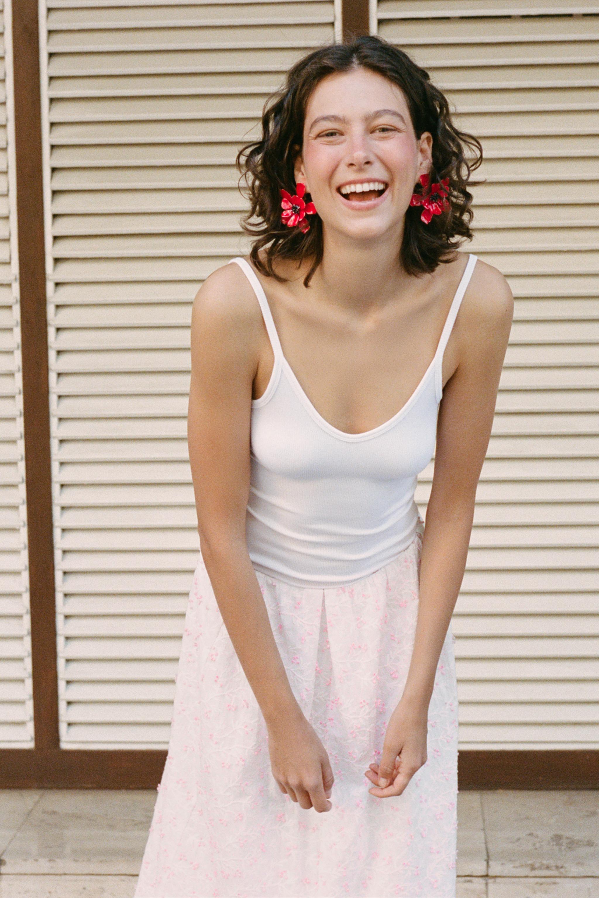STRUCTURED LAYERED MIDI SKIRT
