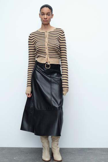 STRIPED KNIT CARDIGAN - striped by Zara - Image 0