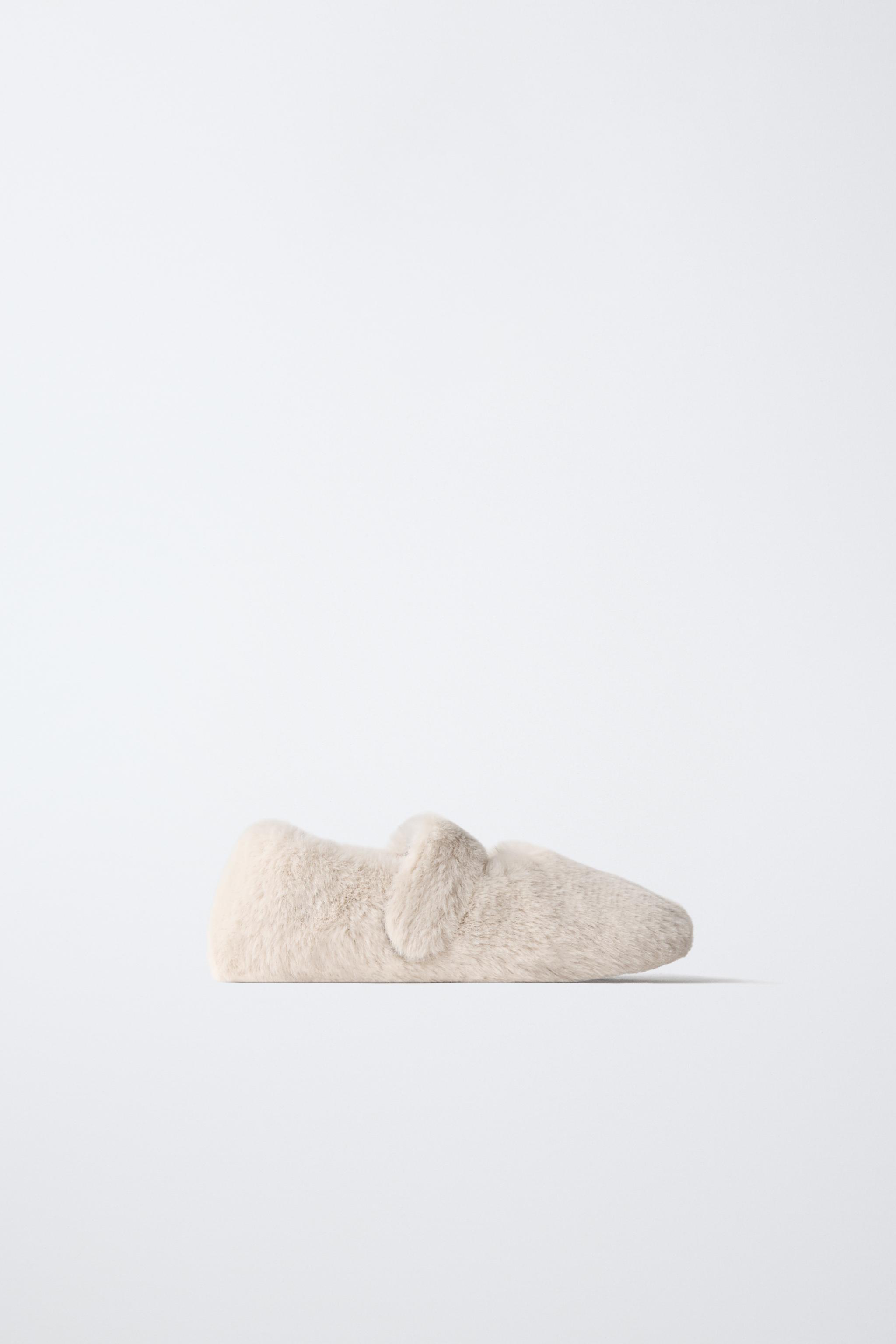 BALLERINES EFFET FOURRURE