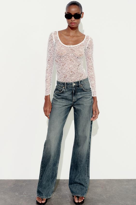 ZARA on X: A lace bodysuit will dress up your look