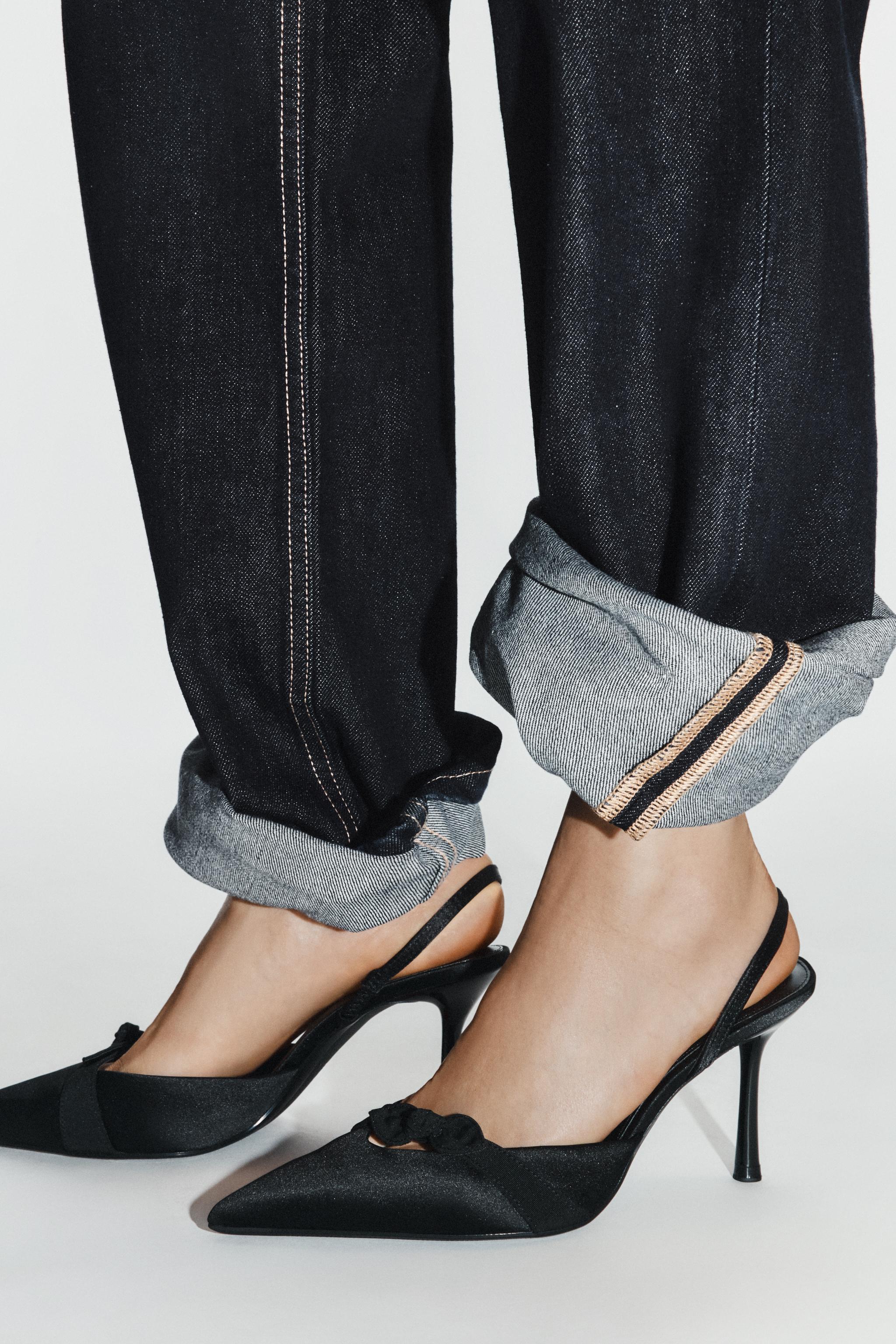 SATIN SLINGBACK HEELS