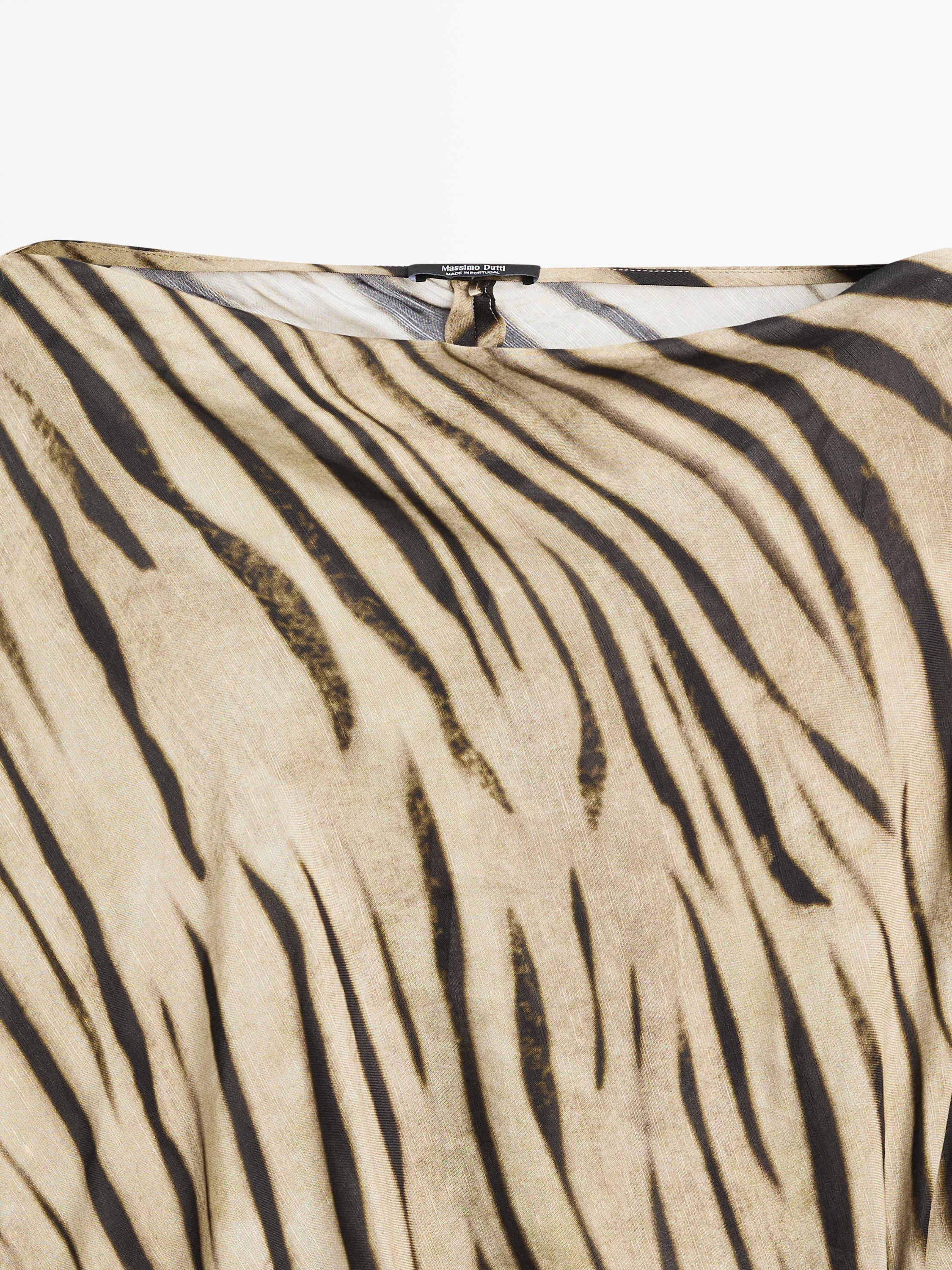 Long animal print dress