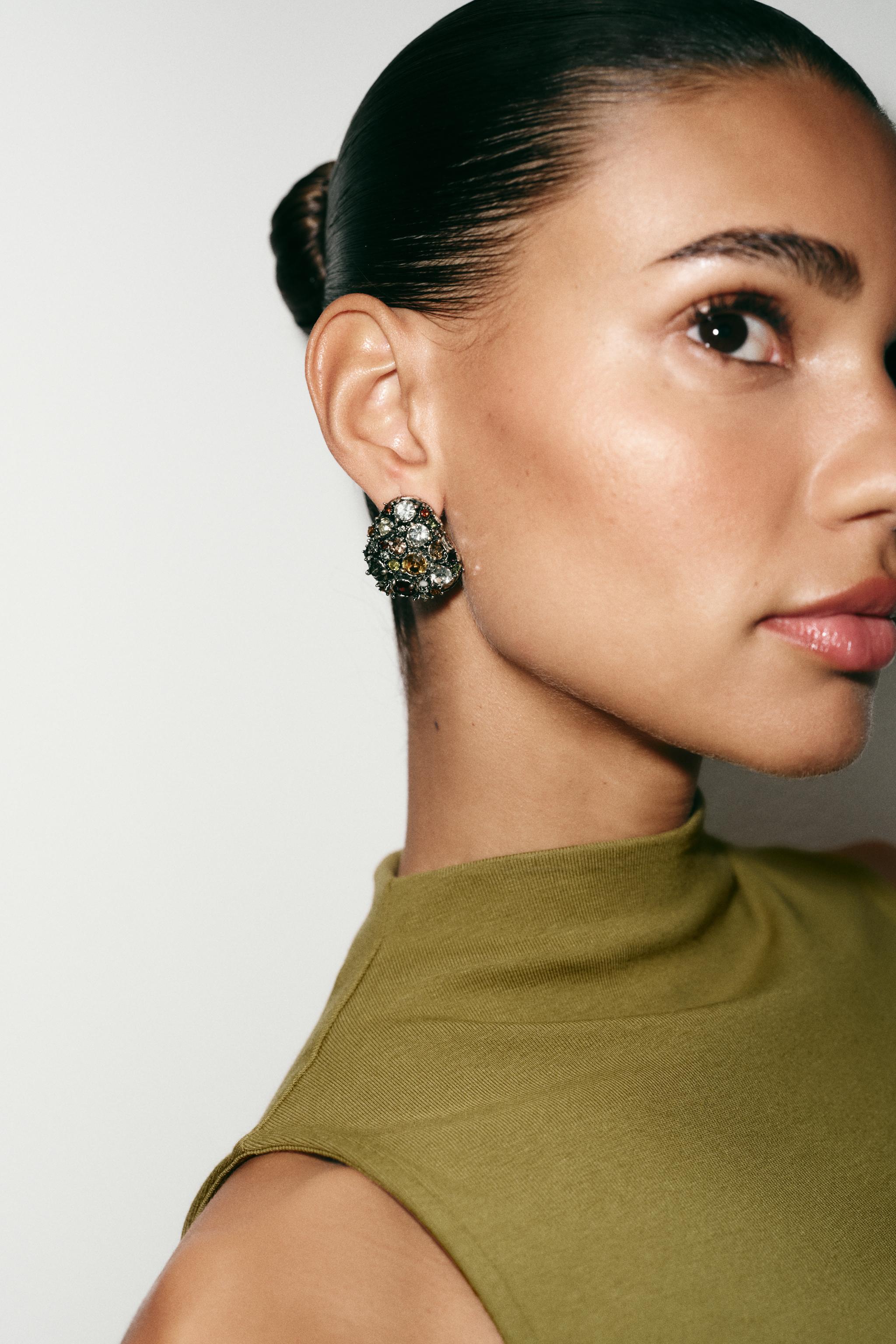 BOUCLES D'OREILLES BOUTON BIJOUX