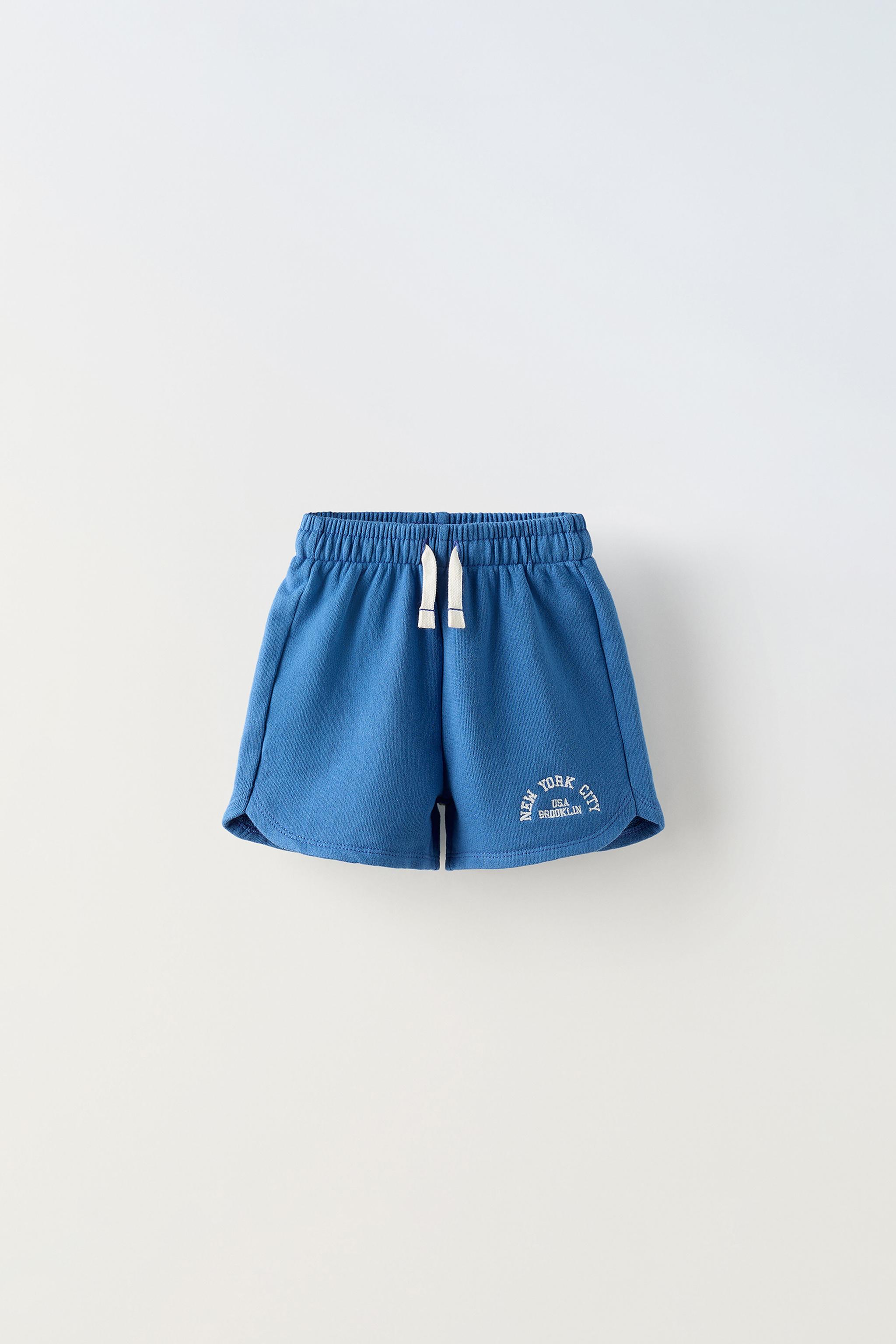 Zara blue shorts top