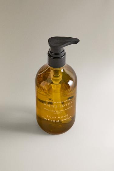 Zara (16.91 oz) WHITE LOTUS LIQUID HAND SOAP - Intense red