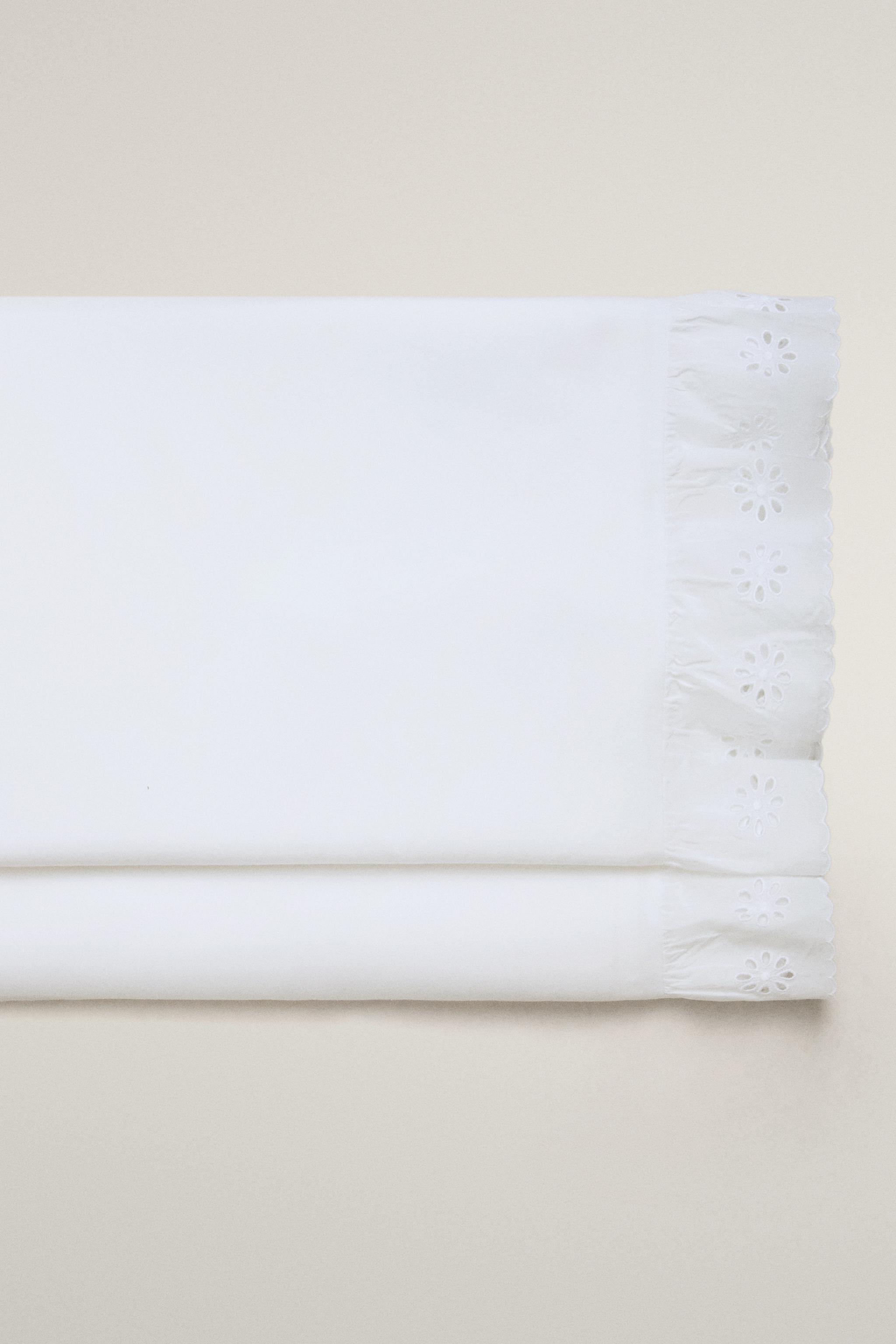 RUFFLED COTTON FLAT SHEET