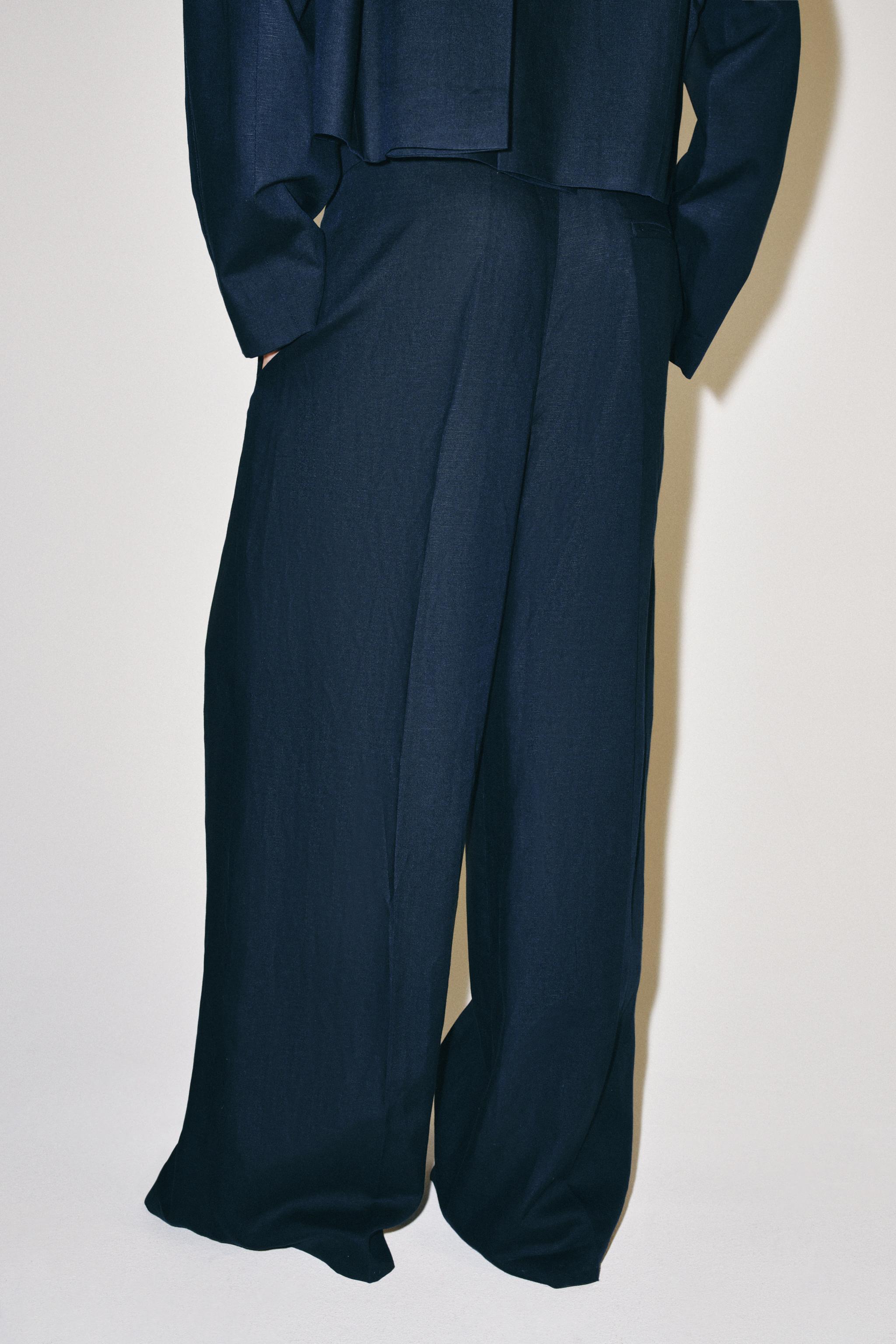 Zara ZW COLLECTION PENSLİ STRAIGHT PANTOLON görsel 4