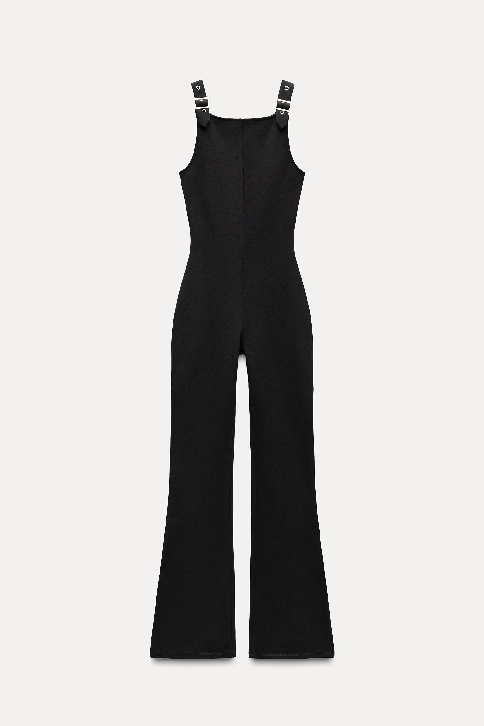 STRAPPY BUCKLE JUMPSUIT Black ZARA United Kingdom