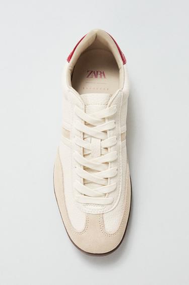 Zara COLORFUL ATHLETIC SNEAKERS - Off White