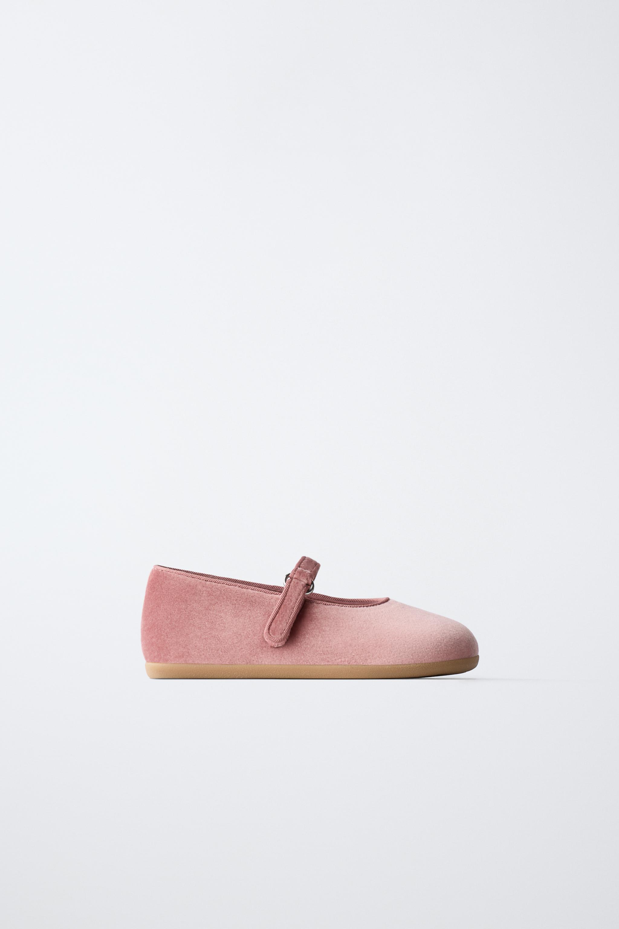 VELVET BAREFOOT BALLET FLATS — Pink