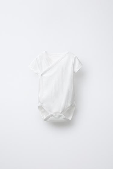 3-PACK OF KIMONO NECK SHORT SLEEVE BODYSUITS - White by Zara