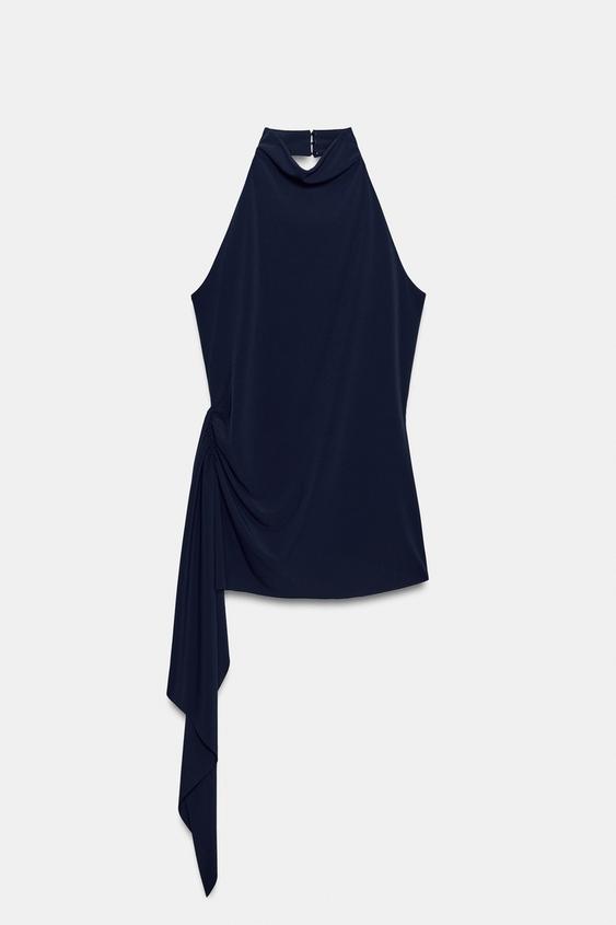TOP COL HALTER - Bleu marine de Zara - Image 5