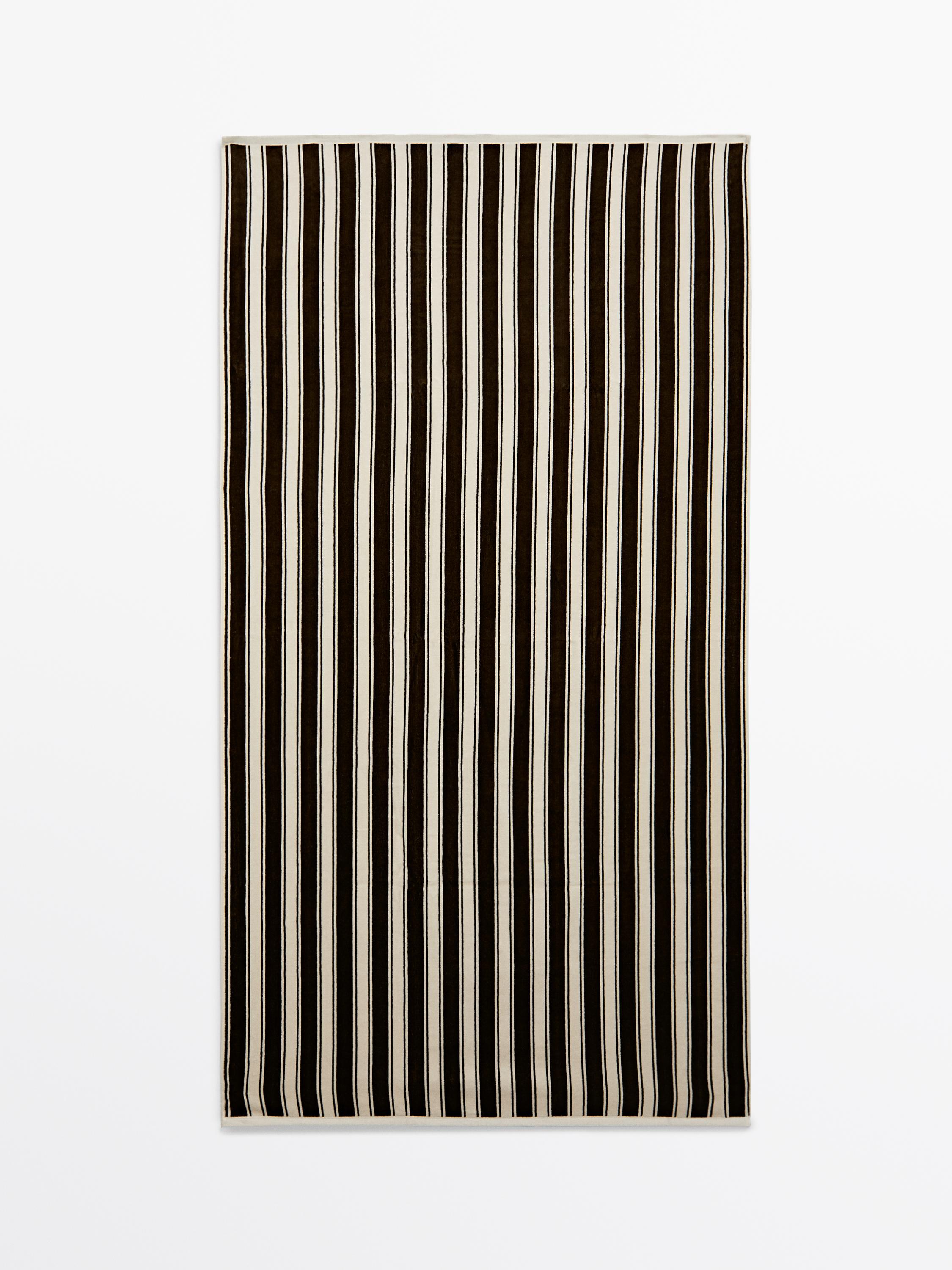 Striped cotton towel