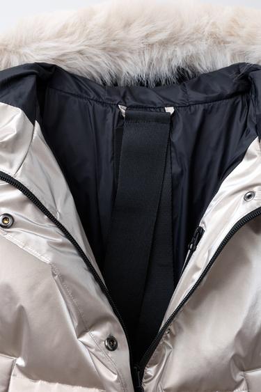 METALLIC 80% DOWN AND 20% FEATHER WATER-RESISTANT AND WINDPROOF PUFFER JACKET RECCO® SYSTEM SKI COLLECTION - Cava by Zara - Image 8