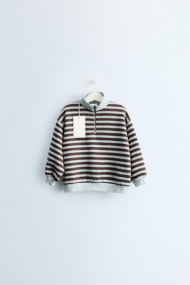 Zara Zara Timeless – predimenzioniran model s prugama i patentnim zatvaračem – plava / crna