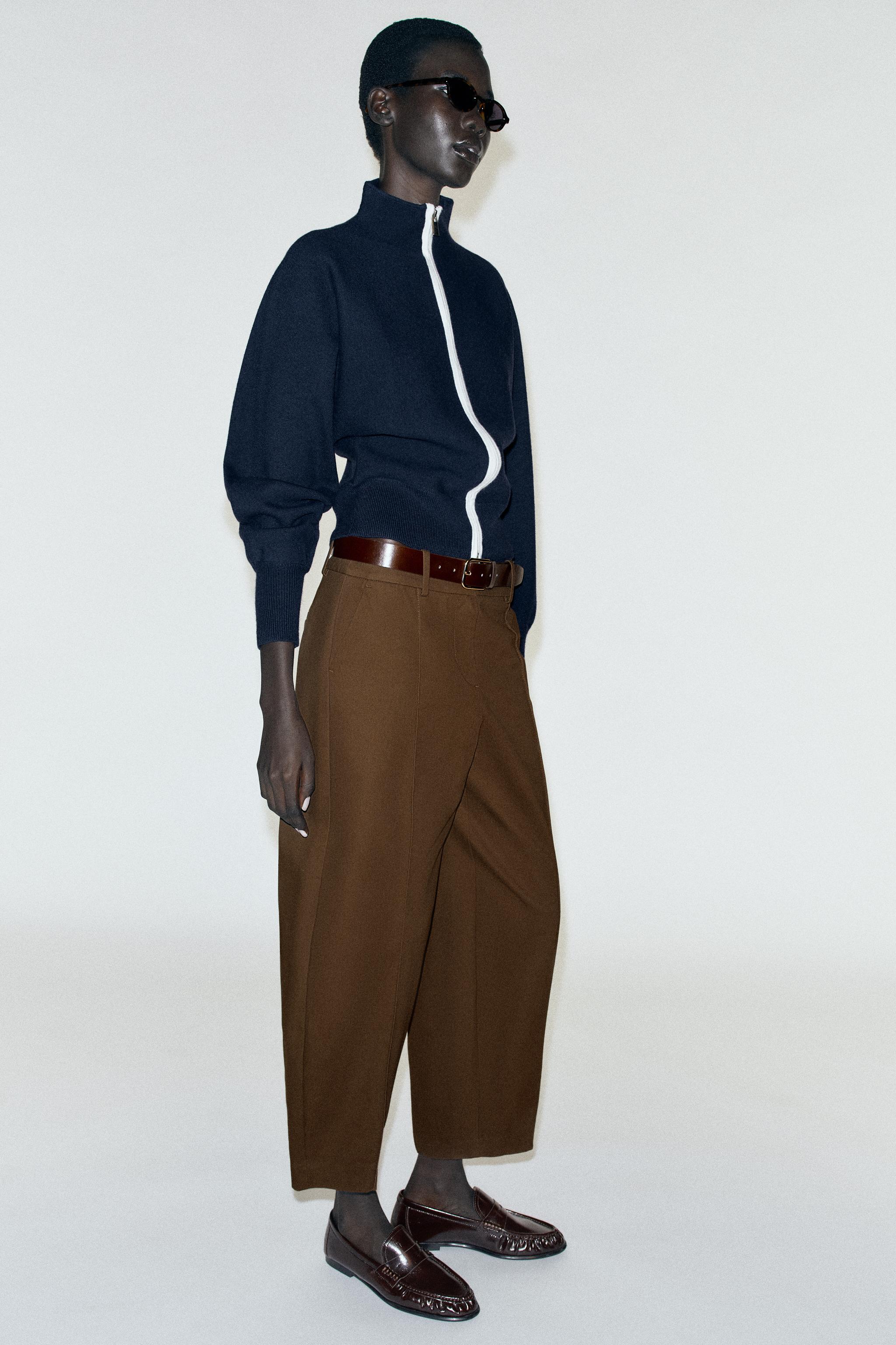 BELTED BALLOON PANTS