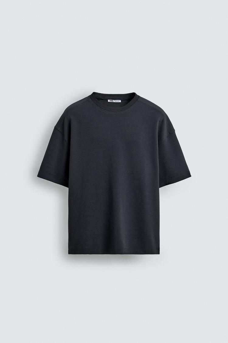 ZARA RELAXED FIT INTERLOCK SWEATSHIRT