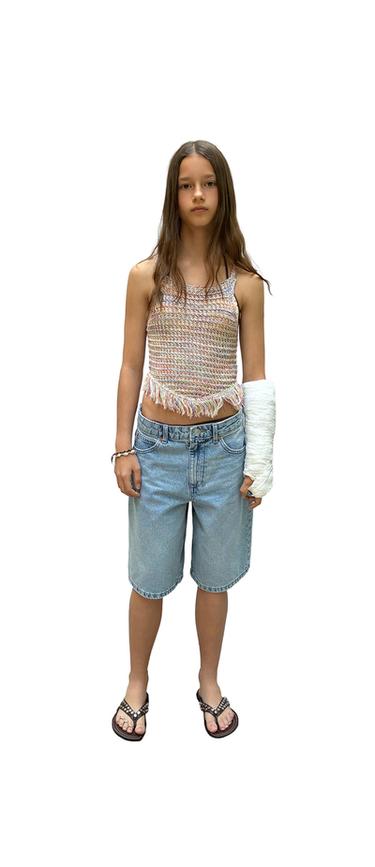 FRINGED KNIT TOP - Multicoloured by Zara