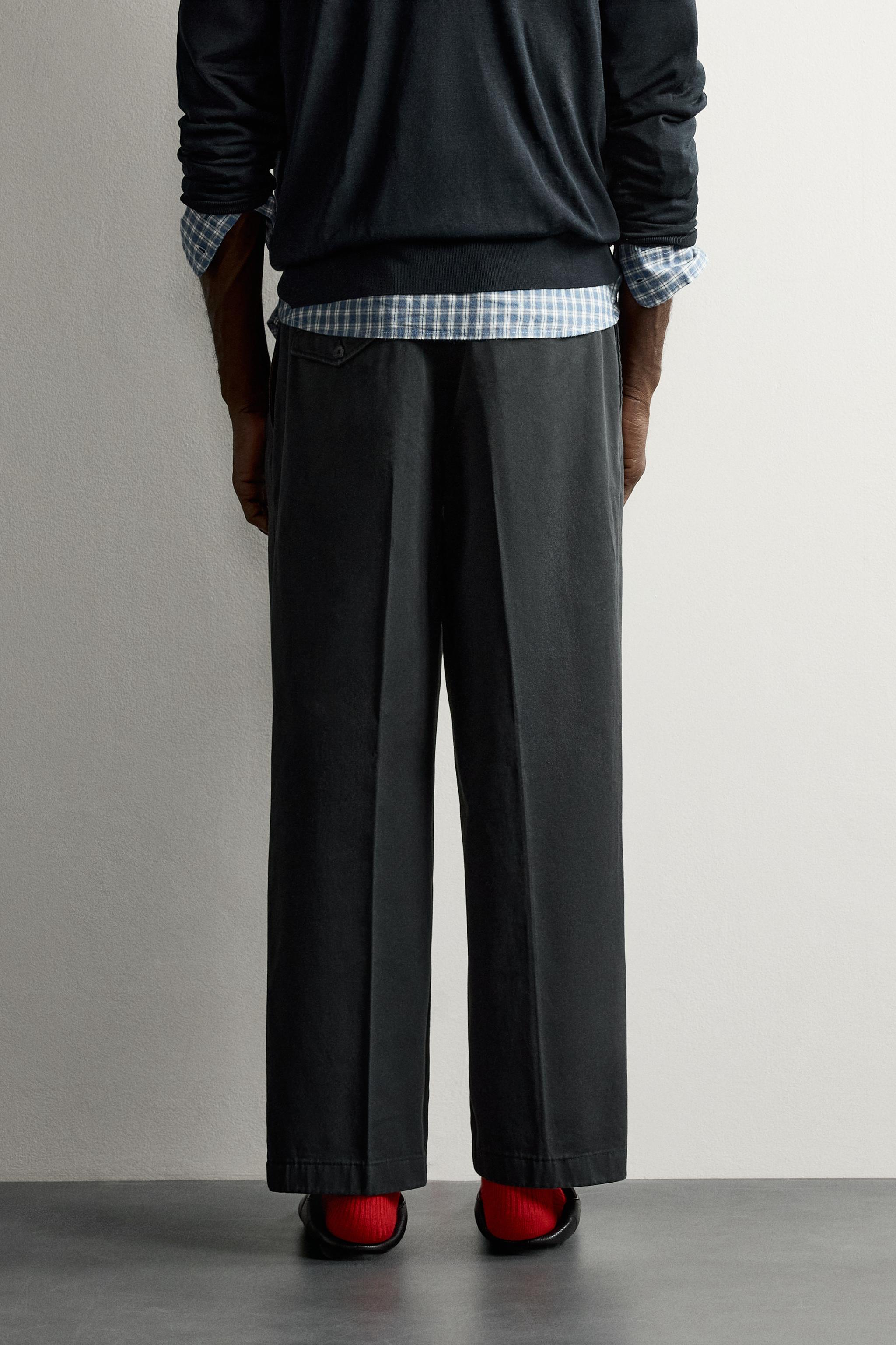 AARON LEVINE X ZARA PLEATED CHINOS