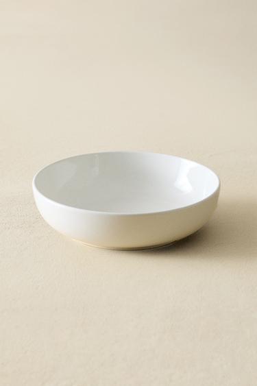 STONEWARE SOUP PLATE - White by Zara - Image 5
