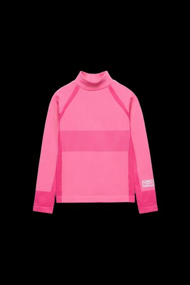 SKI COLLECTION THERMAL T-SHIRT - Fuchsia by Zara - Image 4