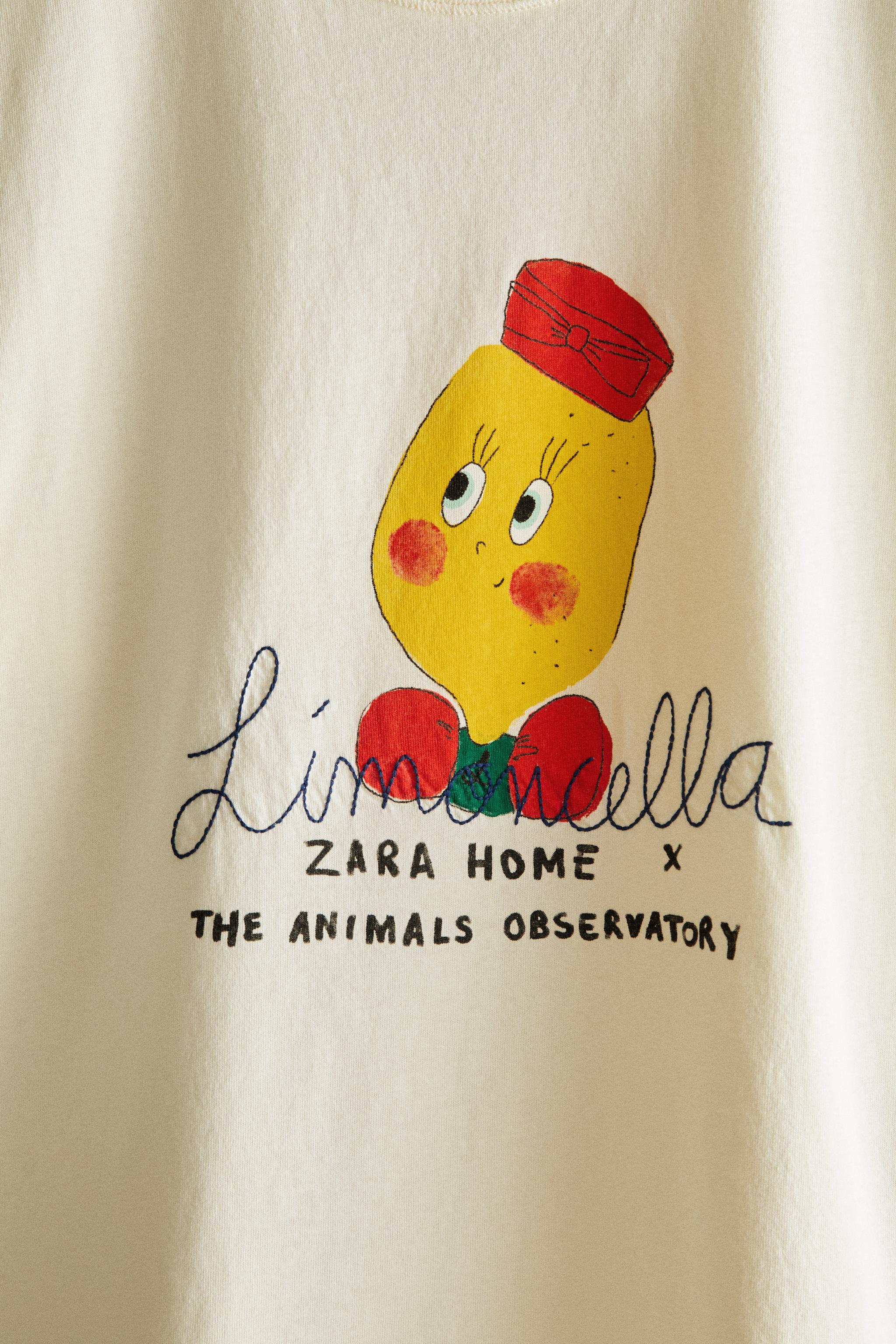 ザラホーム♪ LIMONCELLA X THE ANIMALS OBSERVATORY T-SHIRT (ADULT) - Light beige