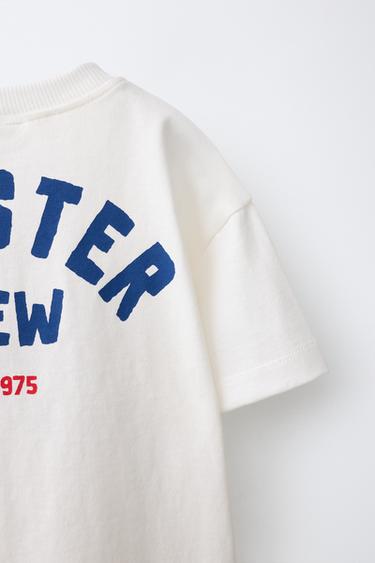 T-SHIRT À PIÈCE LANGOSTA - Écru de Zara - Image 3