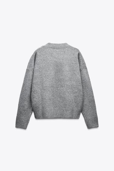 SOFT KNIT SWEATER - Light grey by Zara - Image 2
