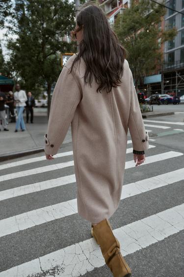 MANTEAU OVERSIZE SOFT - Beige de Zara - Image 3