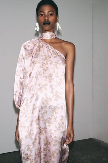LIMITED EDITION 100% SILK ASYMMETRIC DRESS - 025 by Zara - Image 9