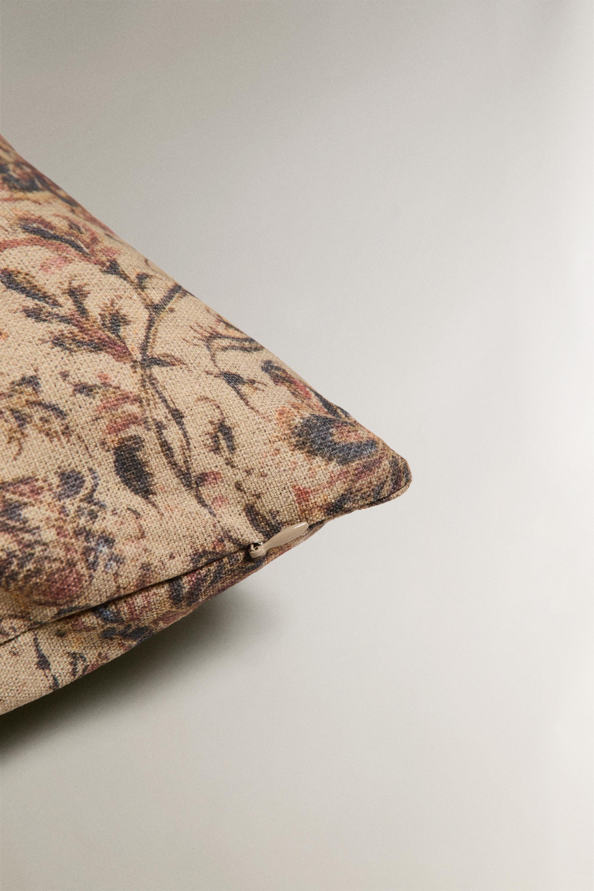 HOUSSE DE COUSSIN FLEURIE
