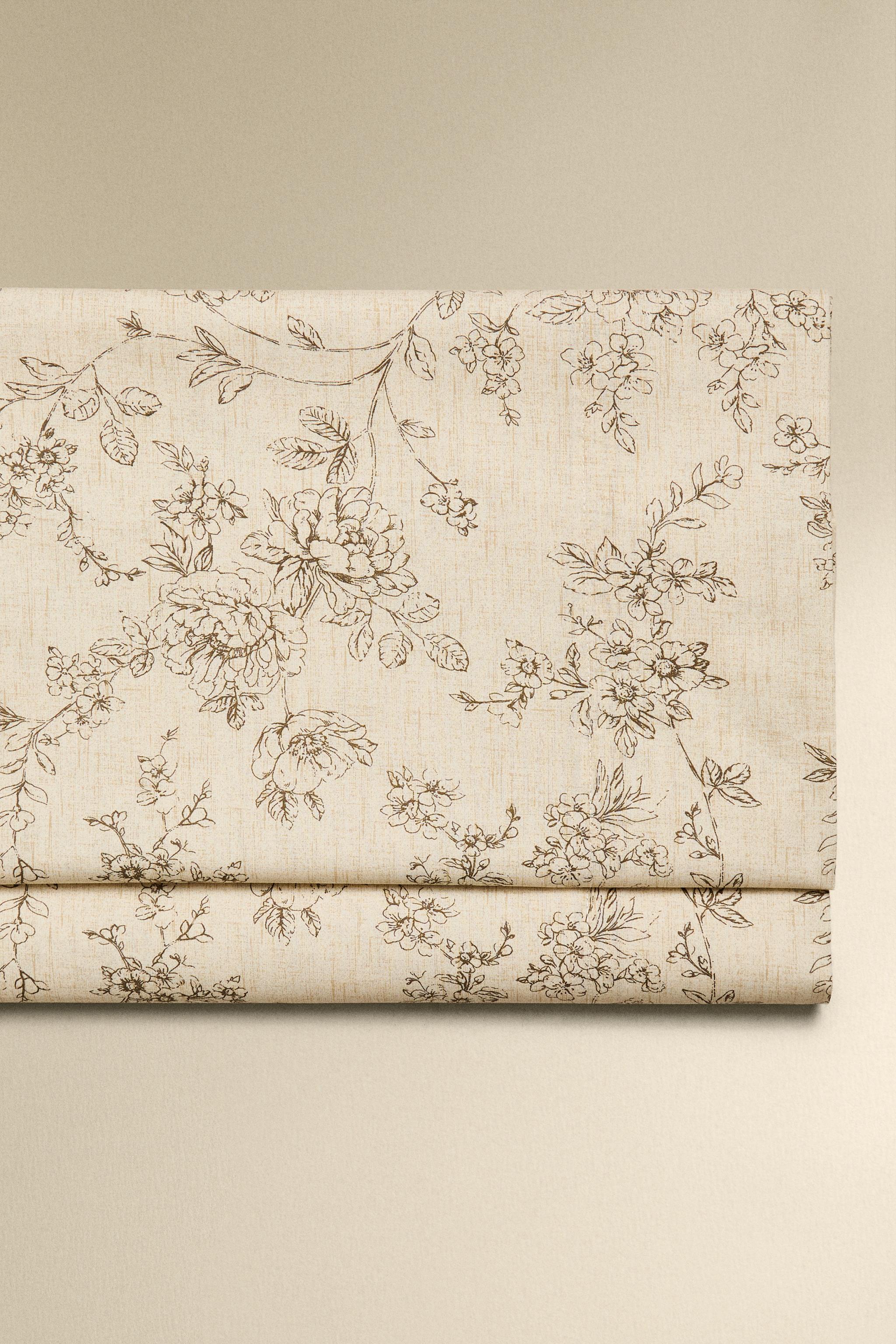 FLORAL PRINT FLAT SHEET