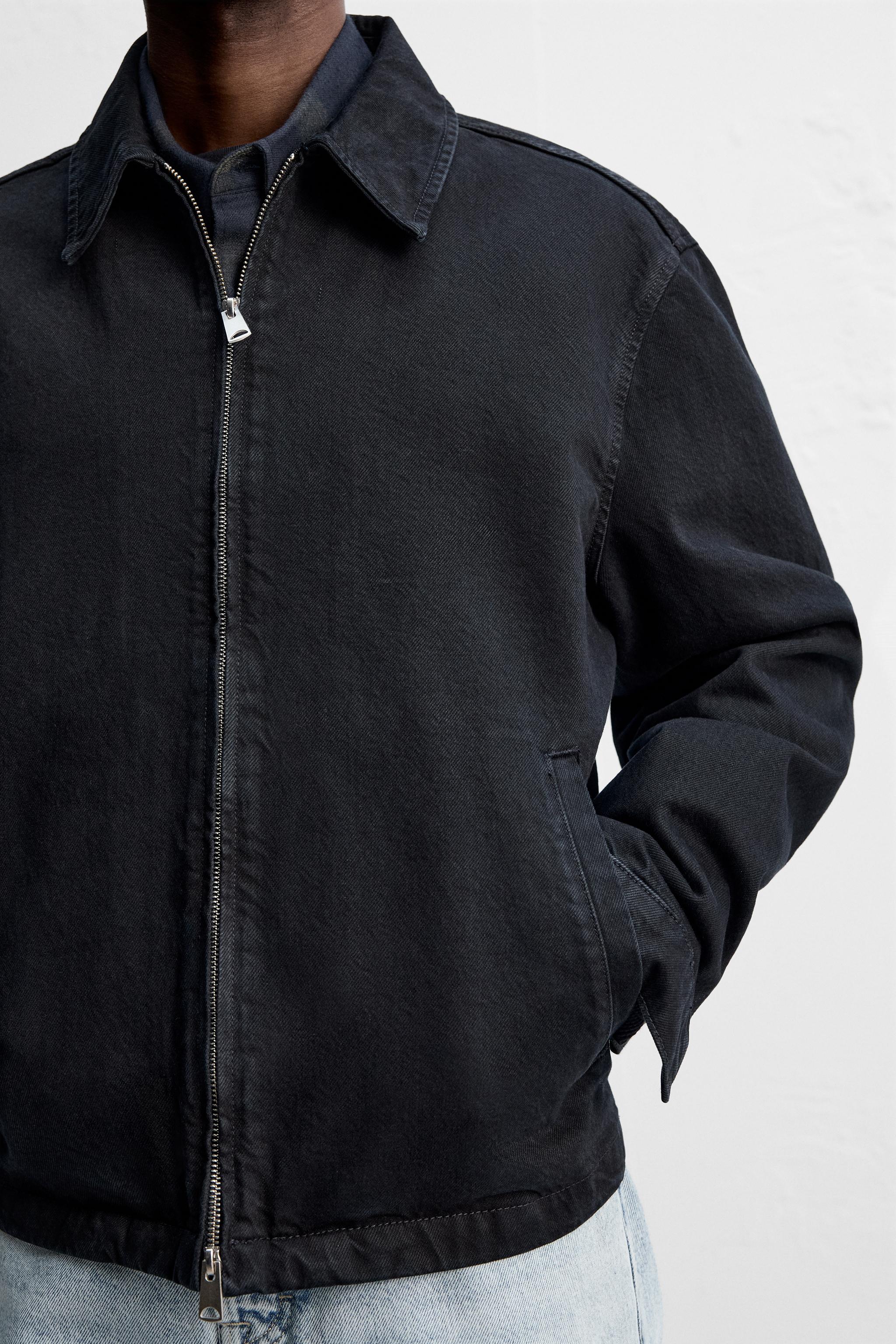 ★ZARA★ DENIM JACKET WITH ZIP DENIM JACKET WITH ZIP - Indigo | ZARA United Kingdom