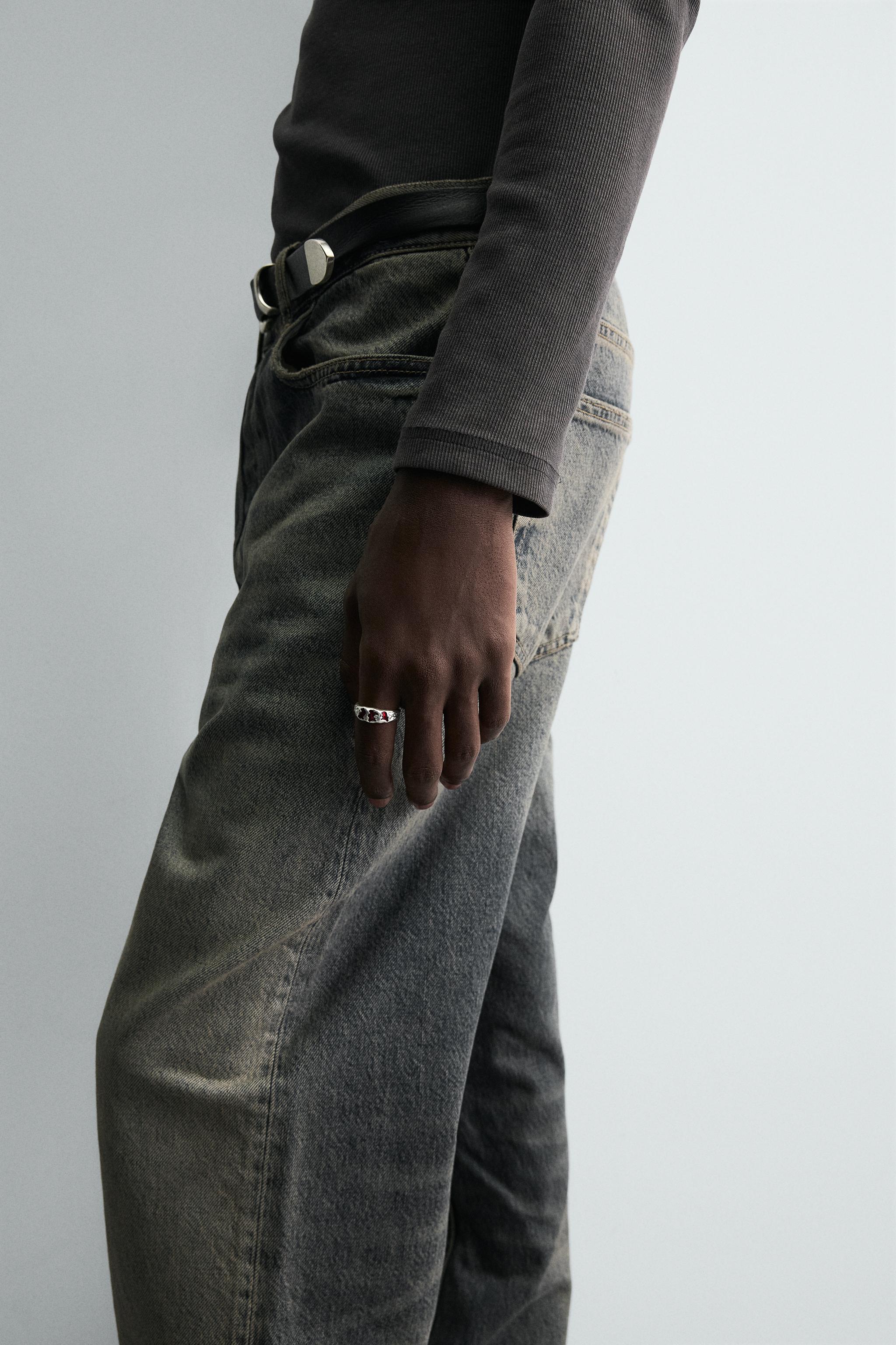 CONTRAST BEADED RING - Silver | ZARA United States