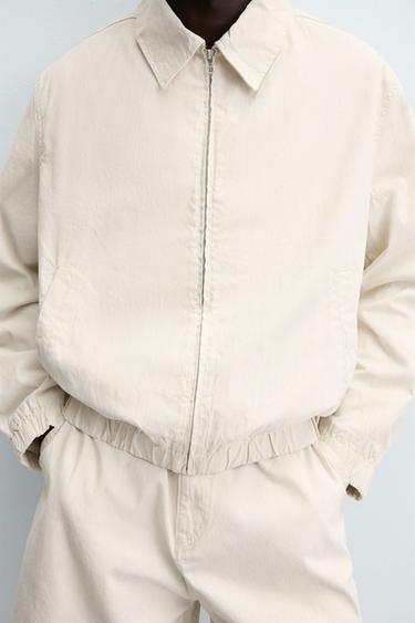 STRIPED TEXTURED JACKET - striped by Zara - Image 4