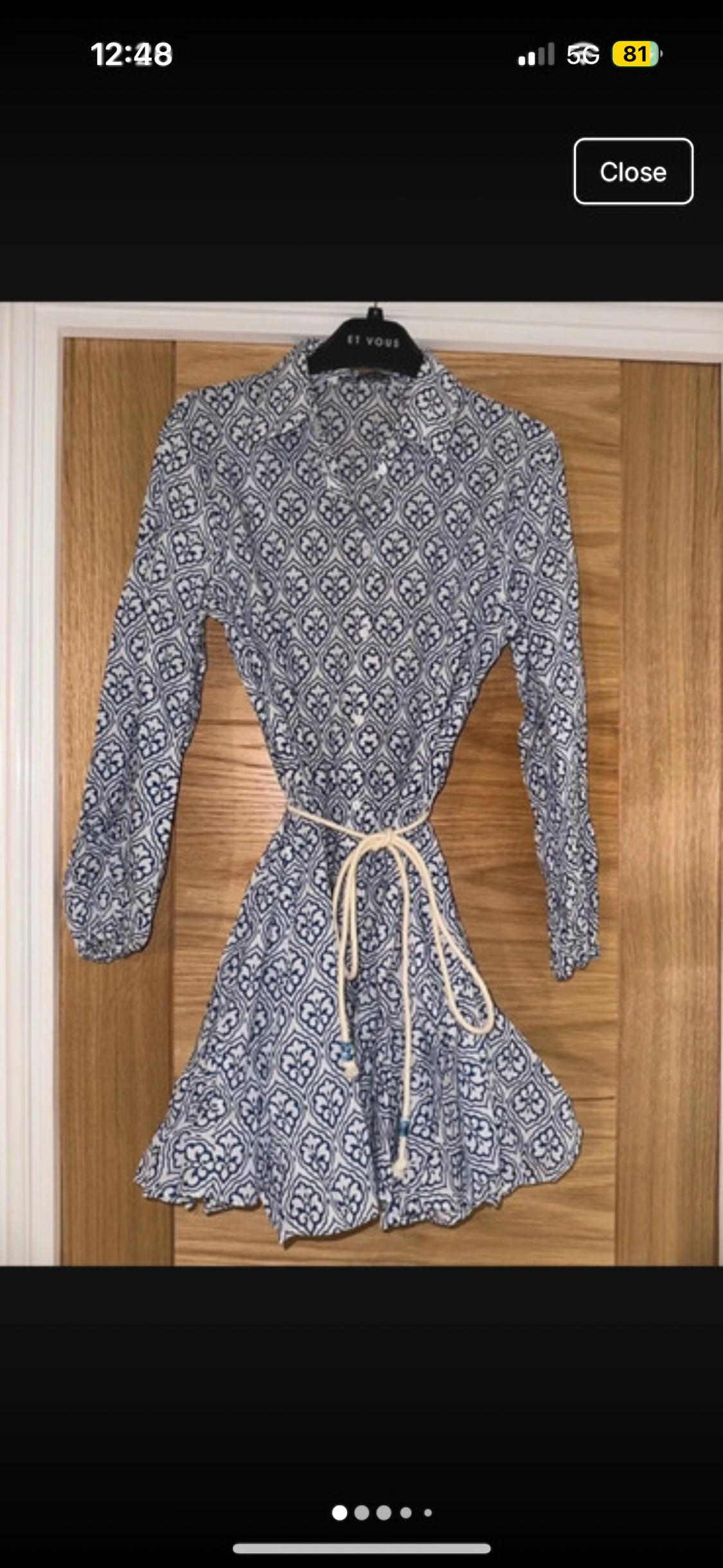 PRINTED MINI DRESS