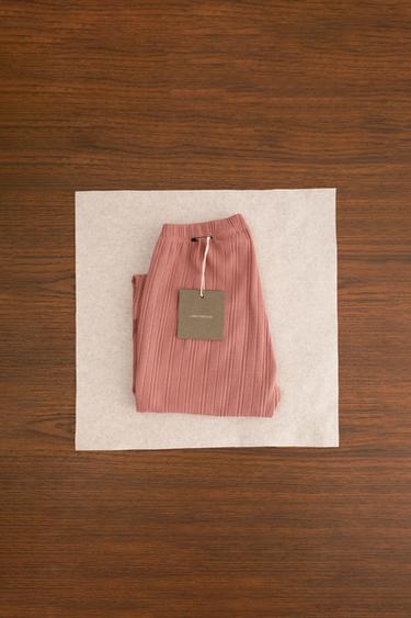 ZARA TIMELESS - PLAIN COTTON PYJAMAS WITH BUTTONS - Pink by Zara - Image 2