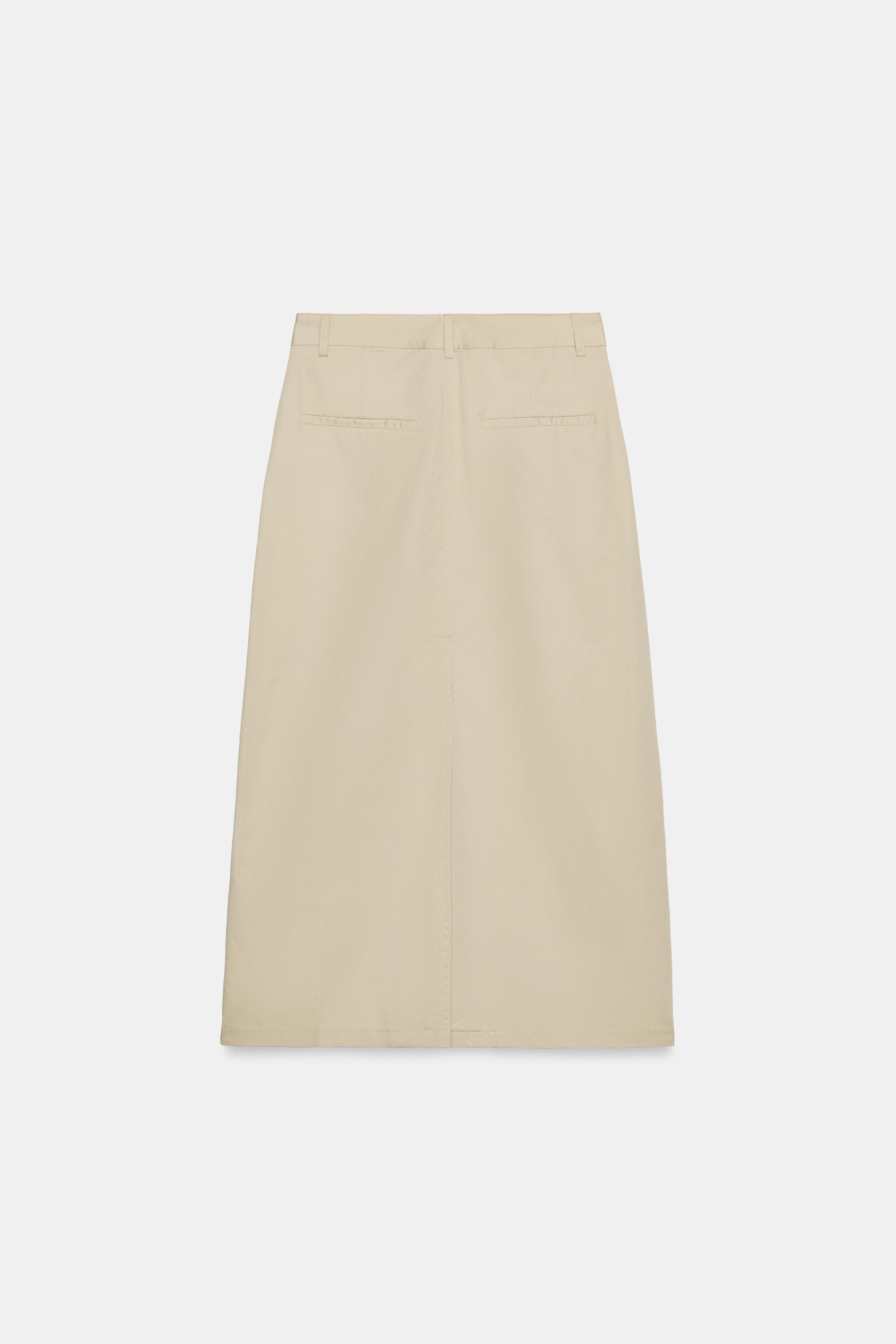 PLEATED MIDI SKIRT