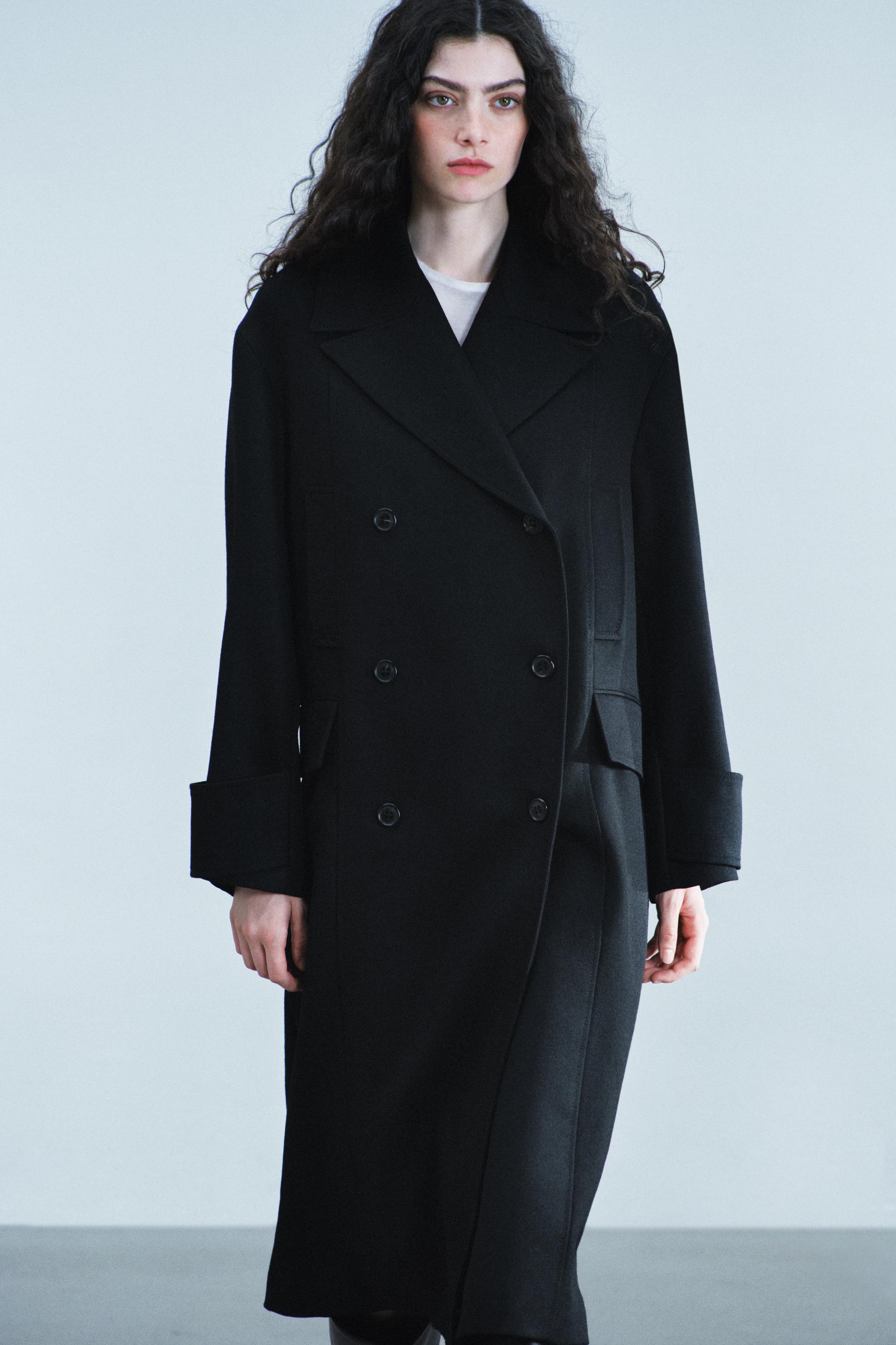 100% WOOL COAT ZW COLLECTION