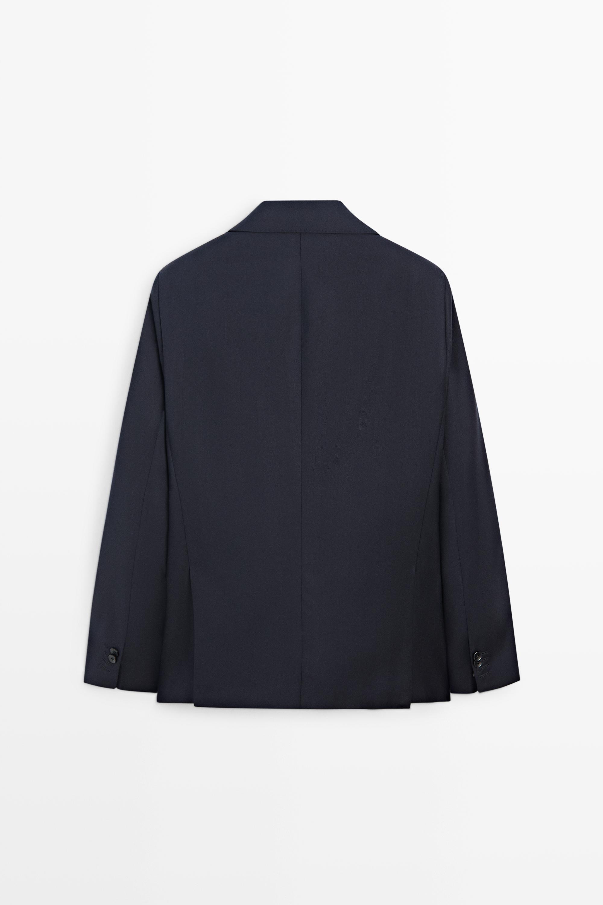 Veste de costume à chevrons