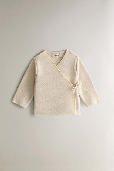 CHILDREN'S OPENWORK CARDIGAN - Light beige by Zara - Image 0